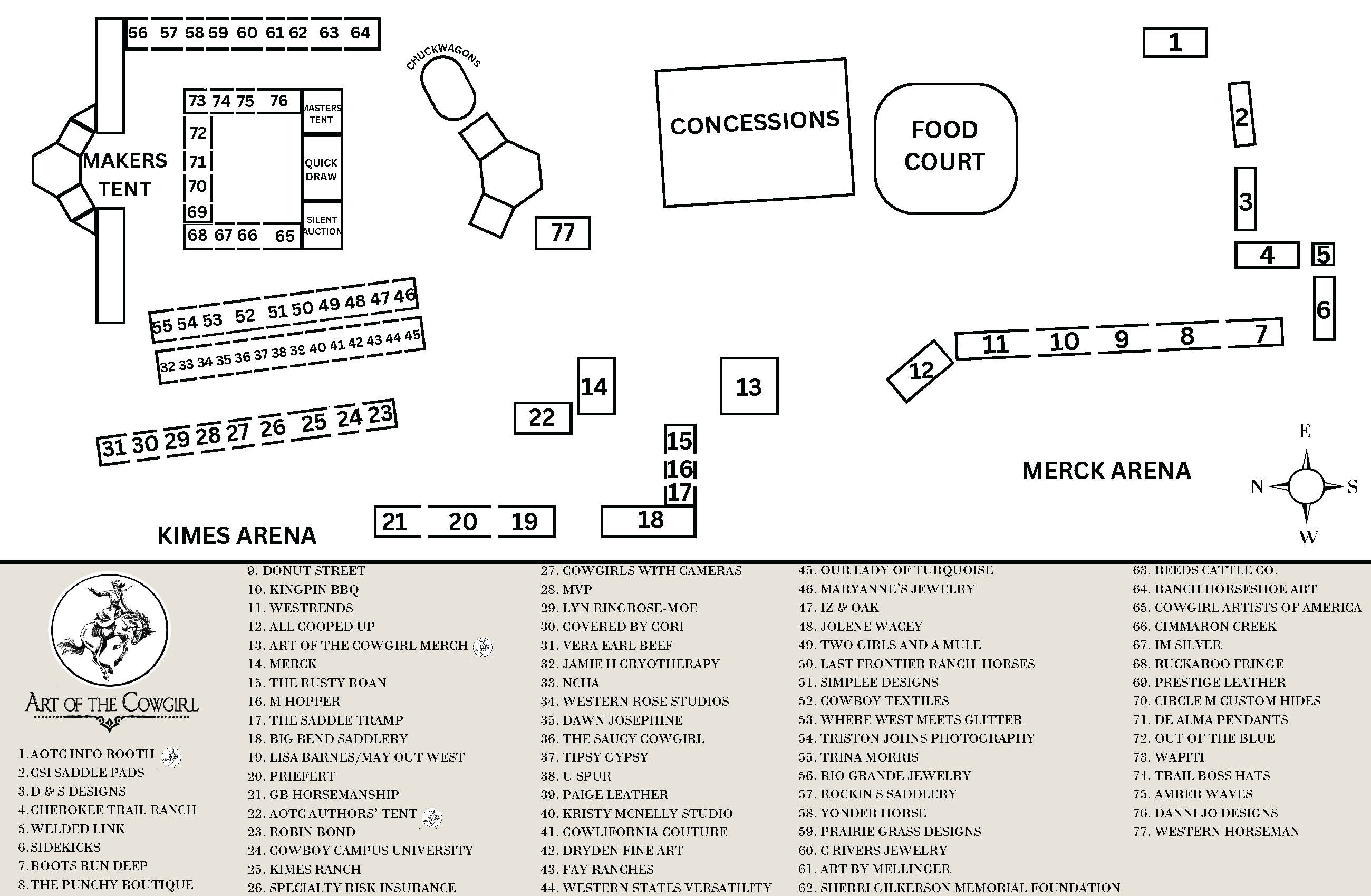 AOTC 24 Vendor Map